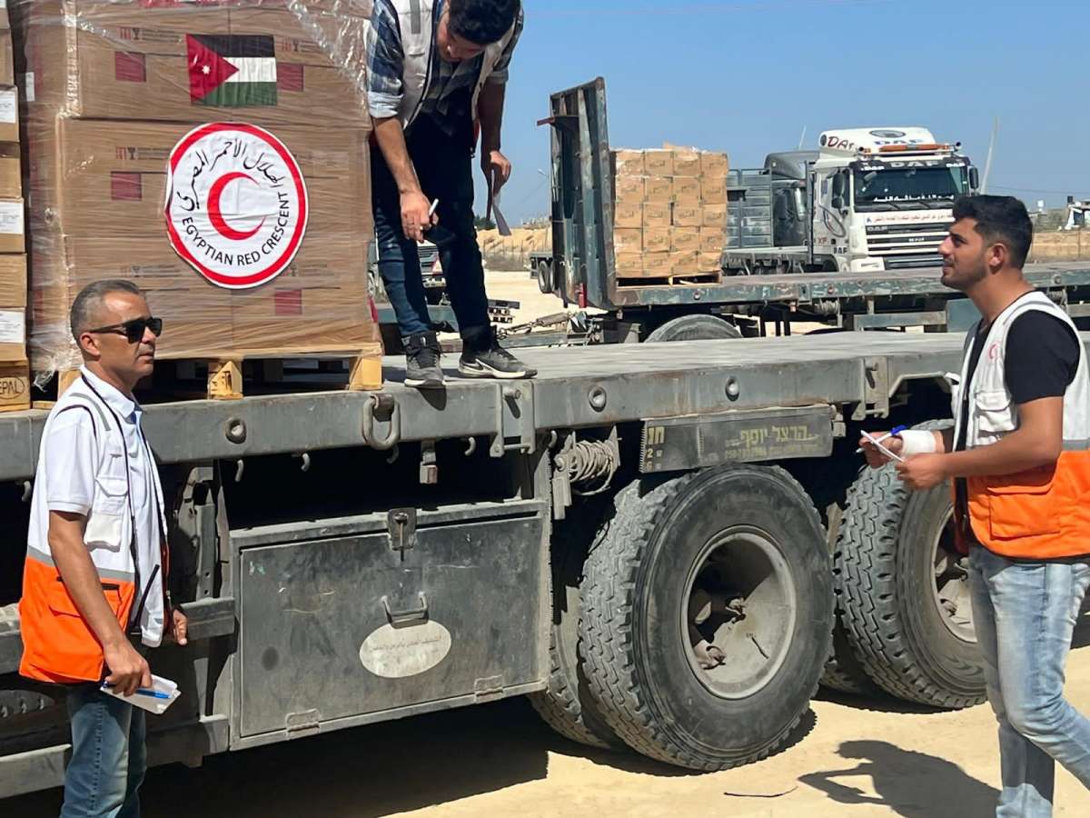 الهيئة الخيرية الأردنية الهاشمية: مساعدات أردنية طبية وصلت غزة
