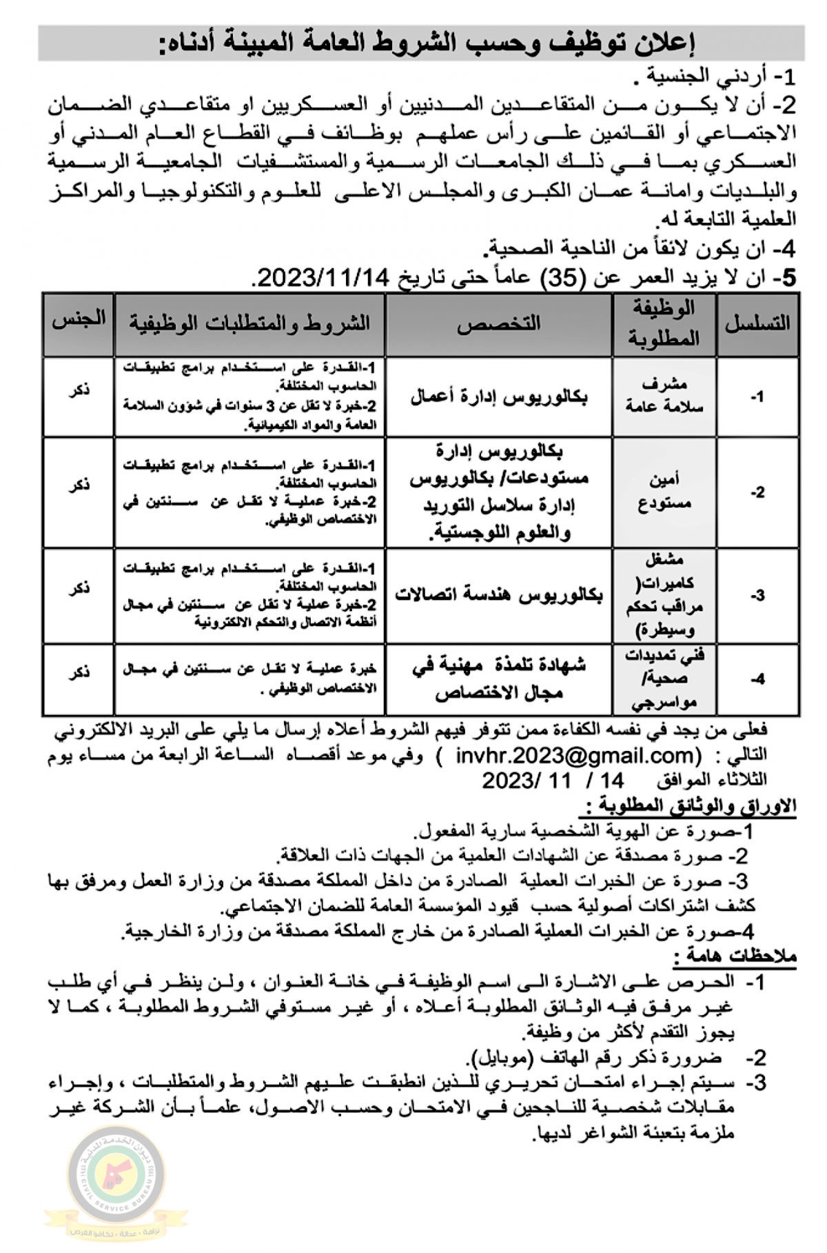 مدعوون لإجراء مقابلات شخصية والامتحان التنافسي (أسماء)