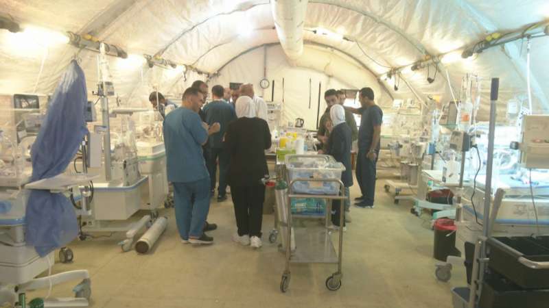 الجيش: لا إصابات أو أضرار بمرافق المستشفى الميداني الأردني جنوب غزة