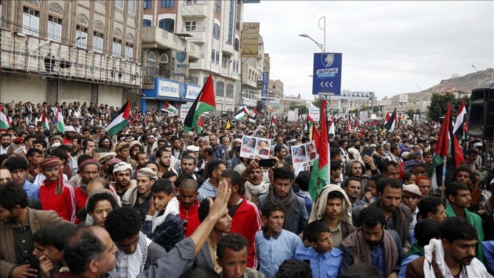 اليمن.. عشرات الآلاف يتظاهرون دعما لغزة