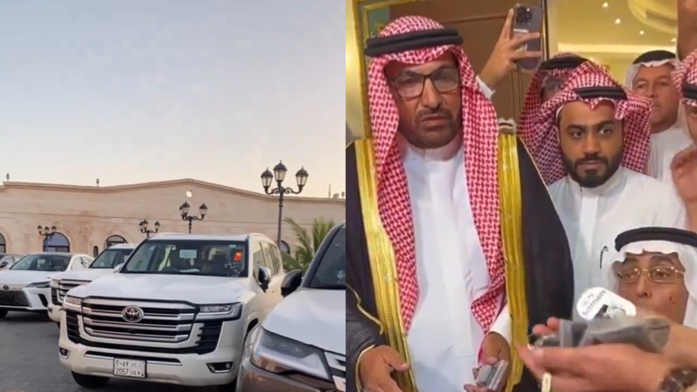 بعد عفوه عن ابنها في ساحة القصاص.. قبيلة سعودية تهدي 6 سيارات فاخرة لأب مكلوم (فيديو)