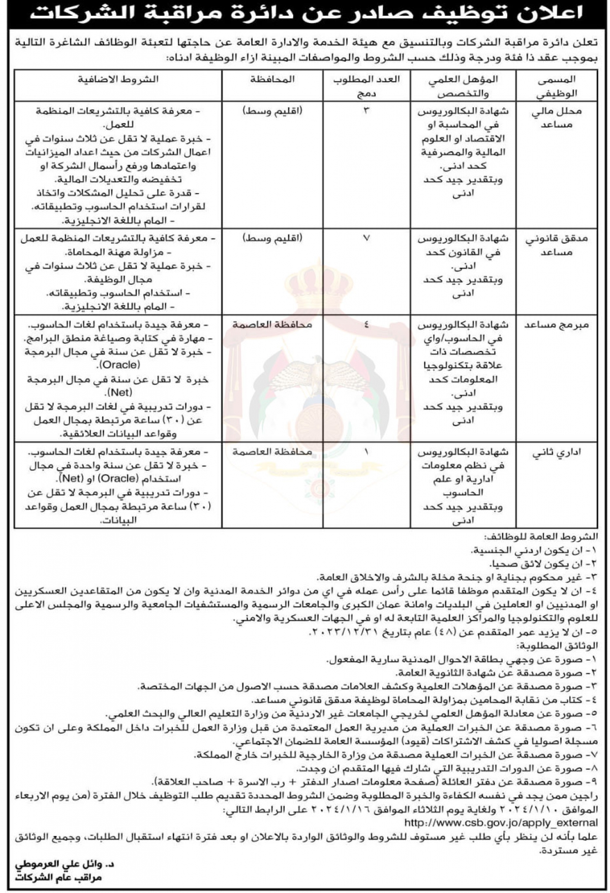 الخدمة المدنية تعلن عن وظائف شاغرة - تفاصيل