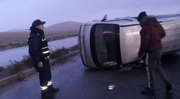 5 إصابات بحادث تدهور مركبة على طريق إربد باتجاه عمان