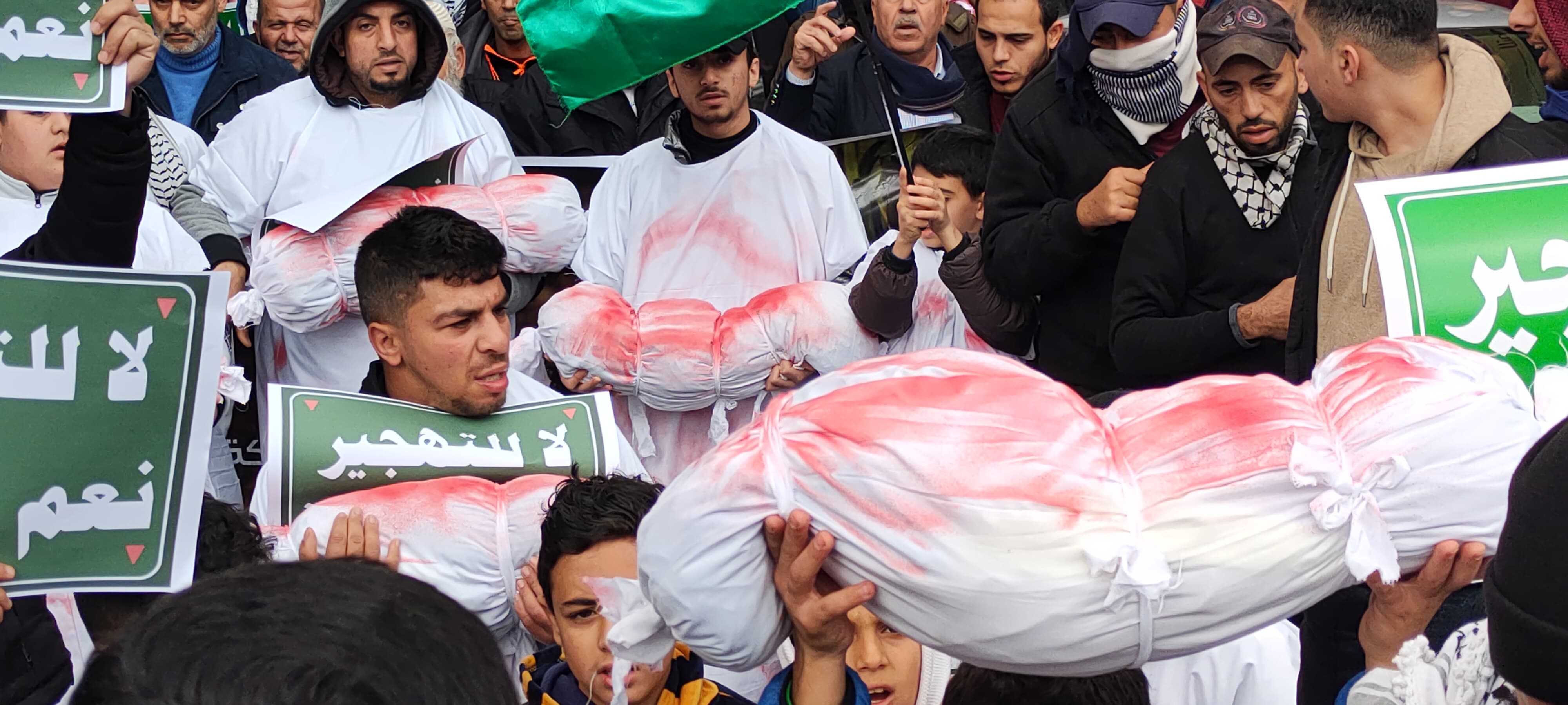 مسيرة حاشدة في اربد تنديدا بالمجازر الصهيونية.. ودعما لصمود الغزيين - صور