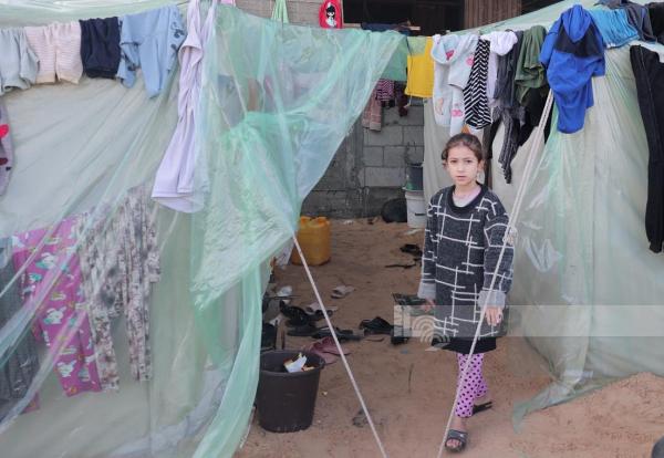 غرق مراكز للإيواء في قطاع غزة بفعل مياه الأمطار الغزيرة