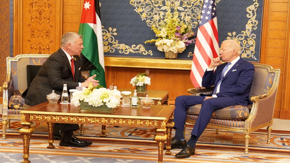 بايدن يستضيف الملك في البيت الأبيض في 12 شباط لبحث الحرب على غزة