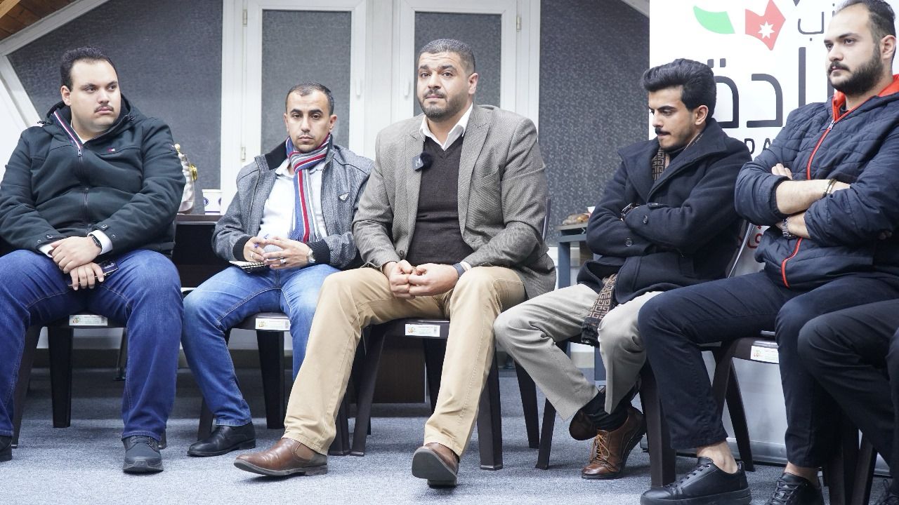 شباب حزب إرادة يعقد جلسته الأسبوعية تعليلة شباب حول ما يحدث في غزة والمنطقة بشكل عام عمان _ صور_ فيديو