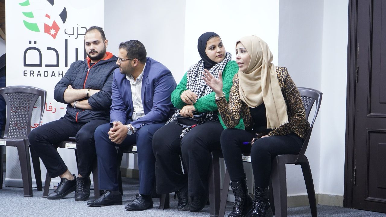 شباب حزب إرادة يعقد جلسته الأسبوعية تعليلة شباب حول ما يحدث في غزة والمنطقة بشكل عام عمان _ صور_ فيديو