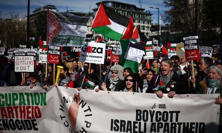 مظاهرات واسعة في عواصم اوروبية احتجاجا على الابادة الجماعية في غزة.. وتنديدا بالموقف الامريكي