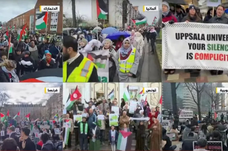 متظاهرون حول العالم يطالبون بوقف الحرب على غزة ومحاسبة إسرائيل