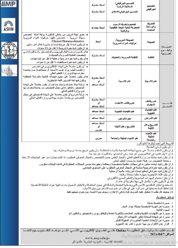 جامعات ومستشفيات تعلن عن وظائف شاغرة - تفاصيل