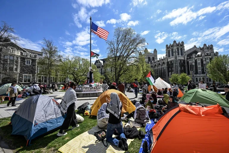 عاجل الاحتجاجات بالجامعات الأميركية تتوسع ومنظمات تندد بانتهاكات ضد المتظاهرين