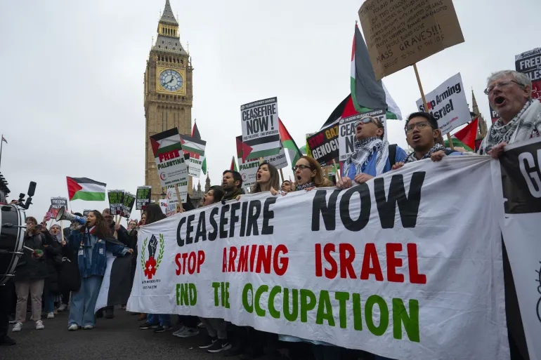 مظاهرات في مدن أوروبية تضامنا مع غزة