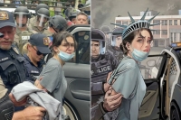 كيف تفاعل مغردون مع صورة اعتقال الشرطة الأميركية تمثال الحرية؟