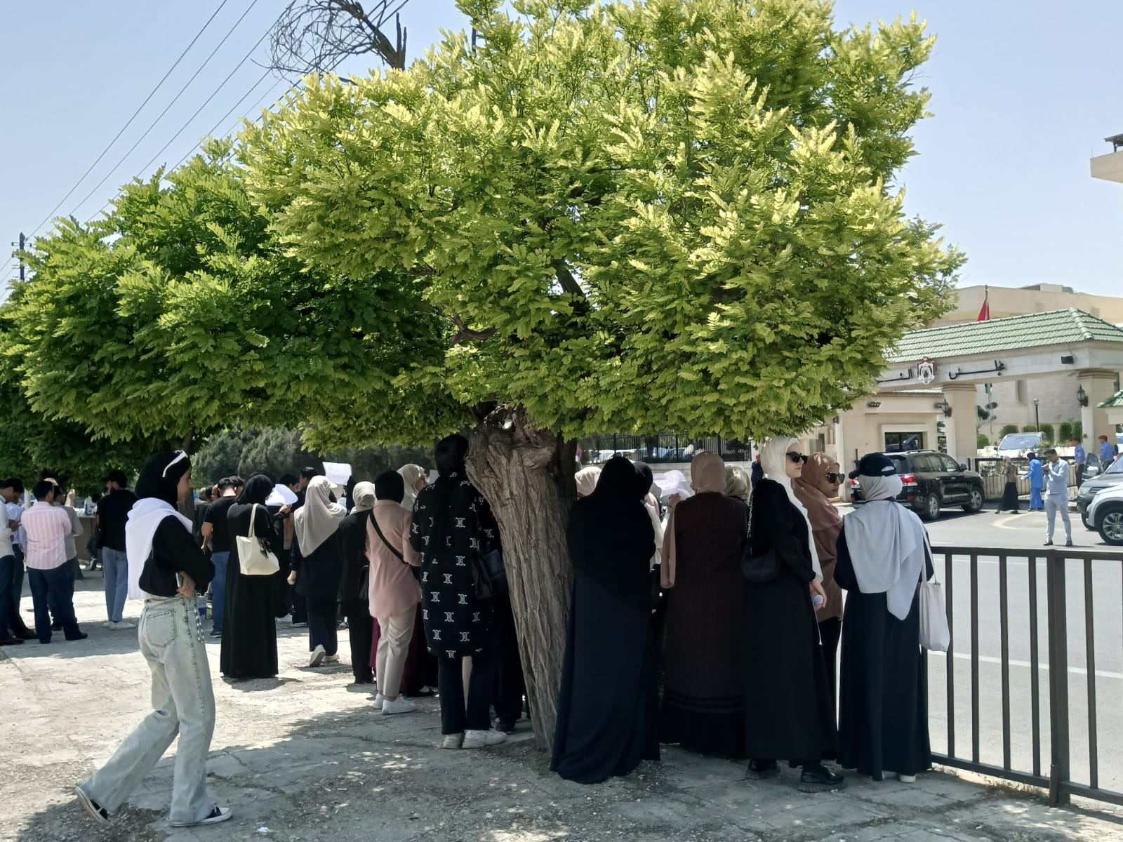 طلبة جامعات يحتجون امام مجلس النواب للمطالبة بشمولهم بالمنح والقروض الجامعية - صور