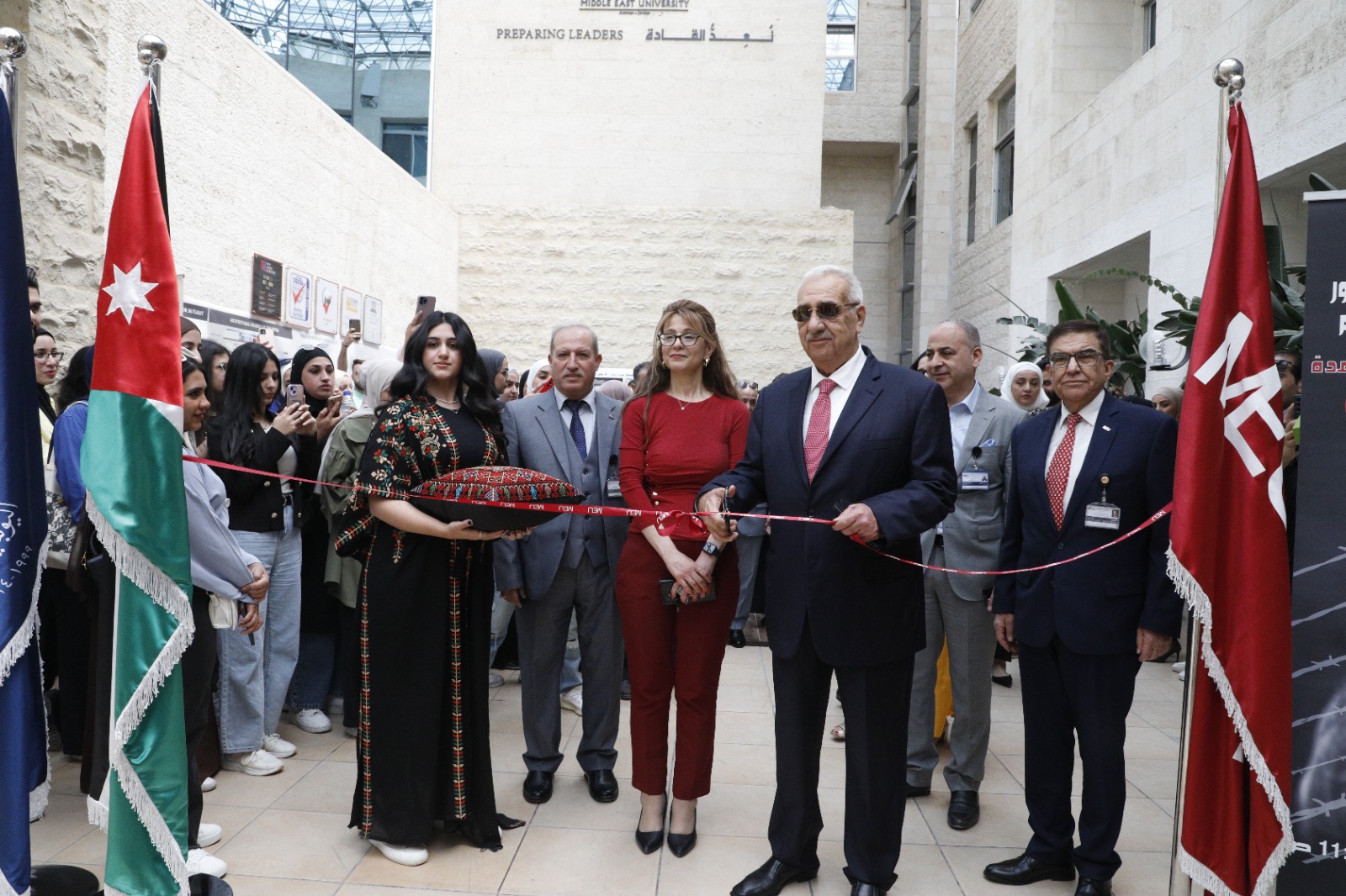 مجسم لإعادة إعمار غزة في معرض لجامعة الشرق الأوسط