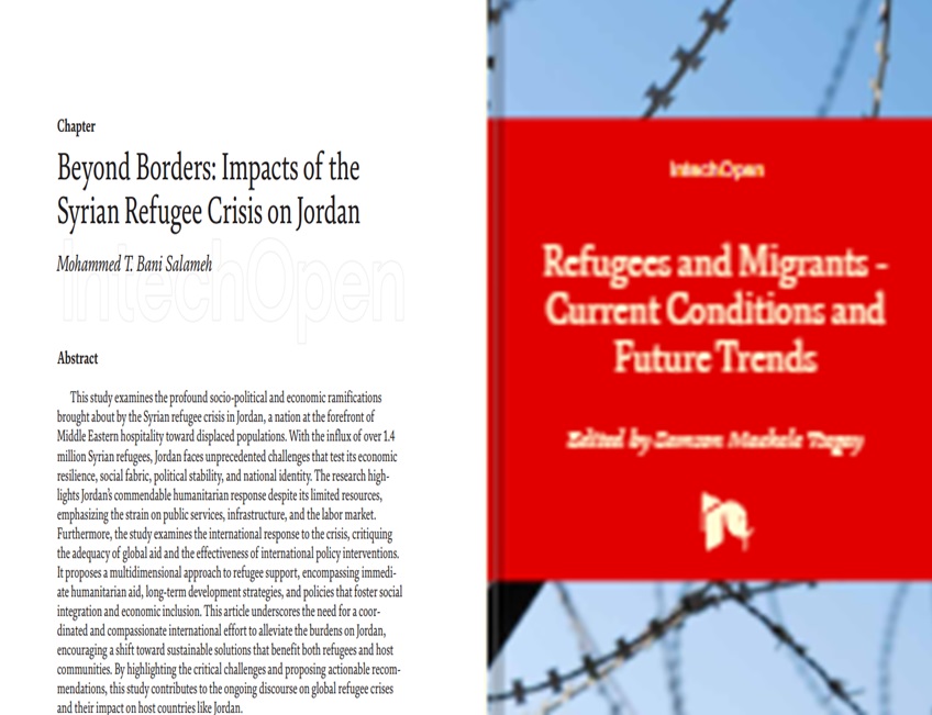 عاجل  دراسة تنتقد تعامل الاردن مع أزمات اللجوء: تغيير ديمغرافي ومخاطر اجتماعية وامنية