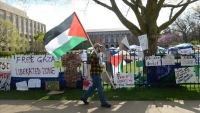 طلاب جامعة كاليفورنيا يعتصمون مجددًا ضد العدوان على غزة