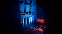 إضاءة خزنة البترا احتفالًا بعيد الاستقلال 78