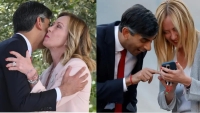 صور غير عادية وحمّالة للأوجه بين سوناك ورئيسة وزراء إيطاليا