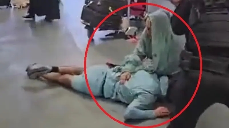 ركل وجهه بوحشية.. شرطي يضرب شاباً بعنف وسط مطار مانشستر
