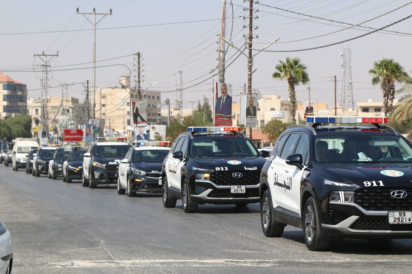  الأمن العام: بدء نشر القوة الأمنية في المحافظات لتأمين الانتخابات