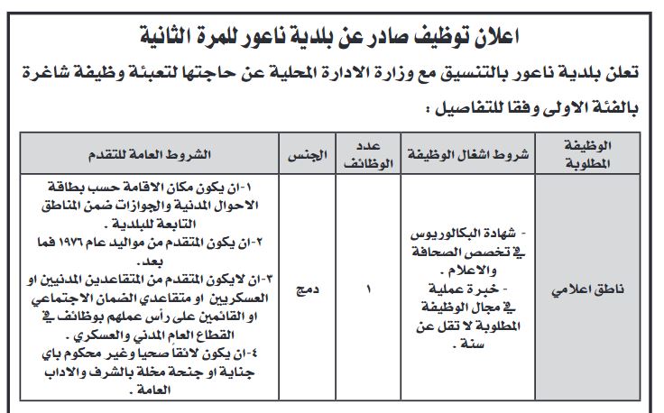 وظائف شاغرة ومدعوون لإجراء المقابلات الشخصية (أسماء)