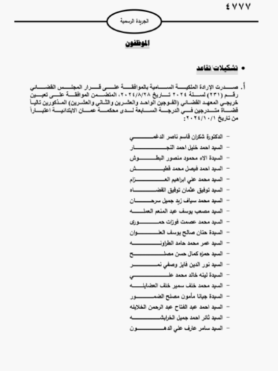 احالات على التقاعد في مختلف المؤسسات والوزارات - اسماء 