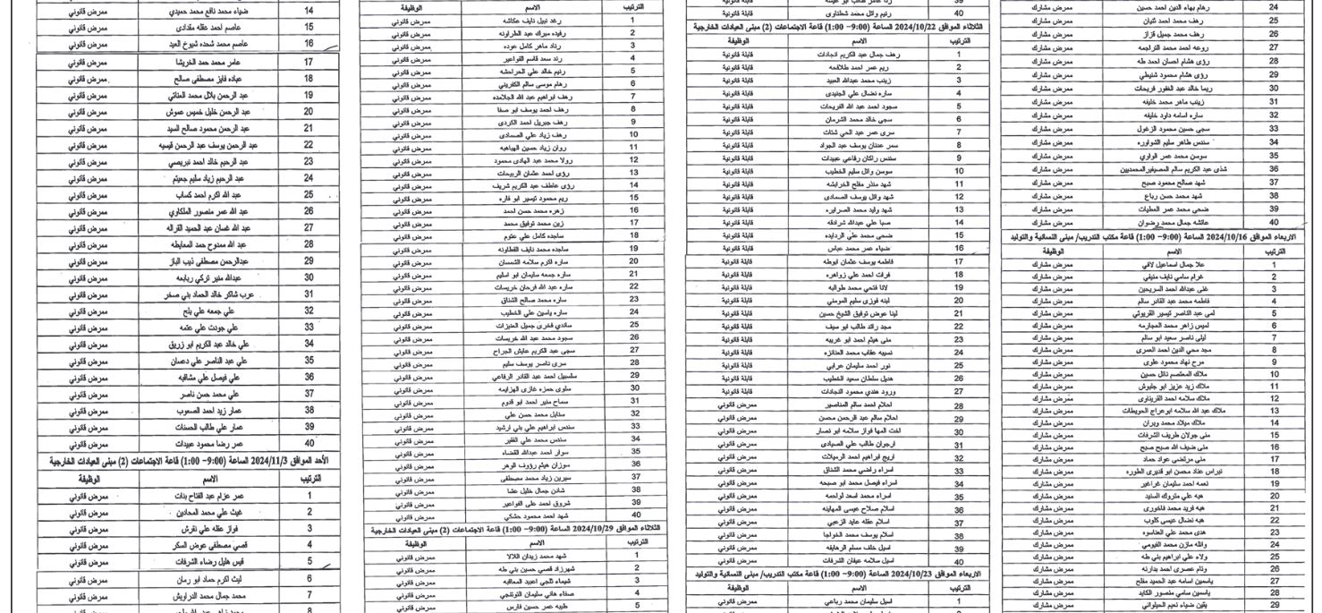 عاجل - مدعوون للامتحان التنافسي واستكمال التعيين (أسماء)