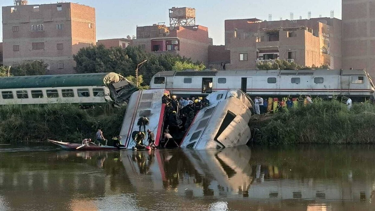 مصر.. ارتفاع عدد وفيات حادث قطار المنيا