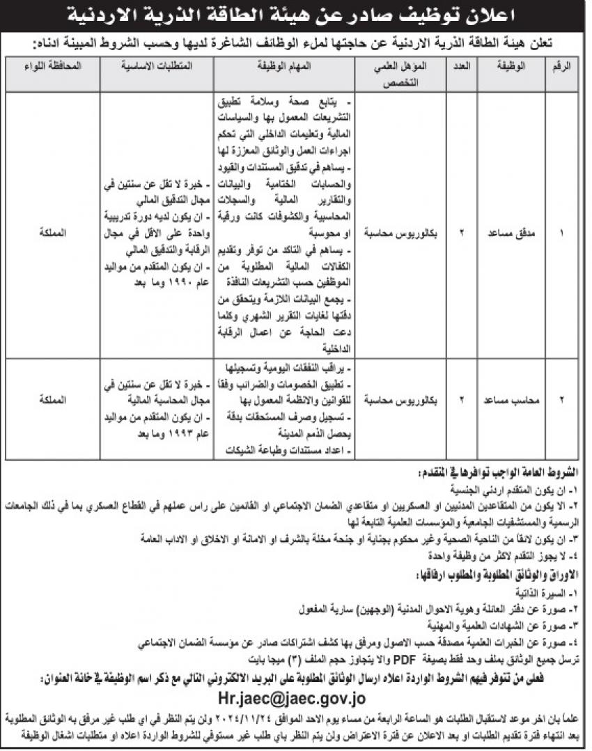  وظائف شاغرة ومدعوون لاستكمال التعيين (أسماء)