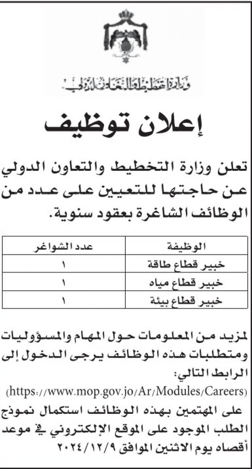 عاجل - وظائف شاغرة ومدعوون للتعيين في مختلف الوزارات (أسماء)