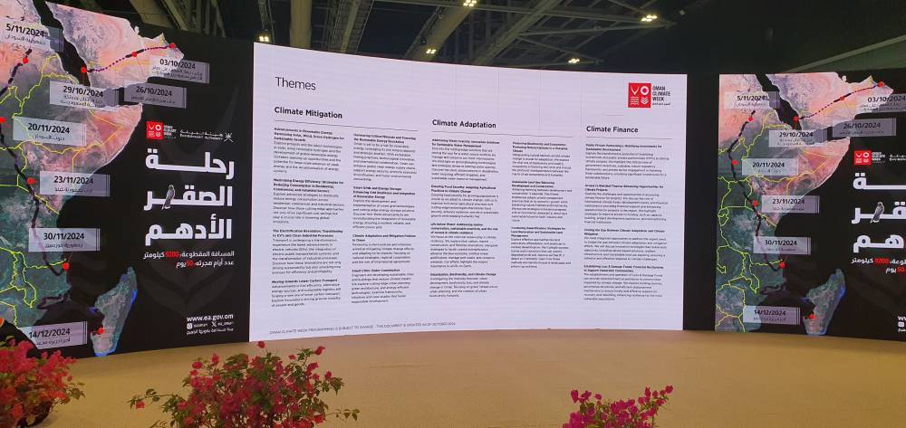 الدكتورة سماء طه من عمان العربية تشارك في أسبوع عُمان للمناخ 