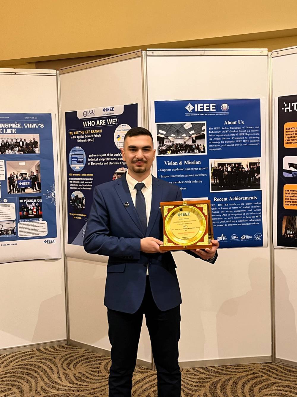 فرع IEEE الطلابي في جامعة عمان العربية يتميز على مستوى الجامعات الأردنية