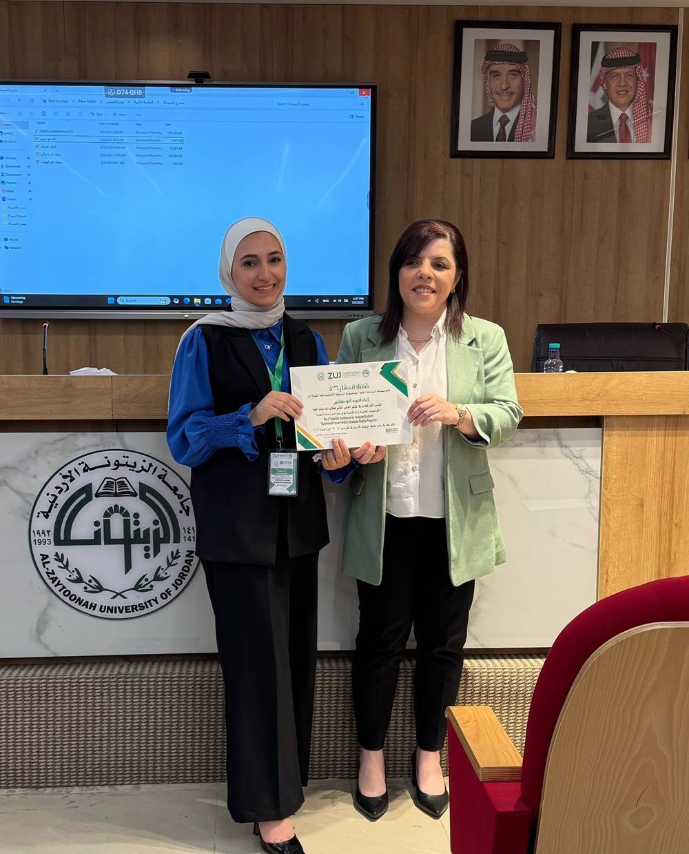 صيدلة عمان العربية تشارك في المؤتمر العلمي الثاني لطلبة الدراسات العليا