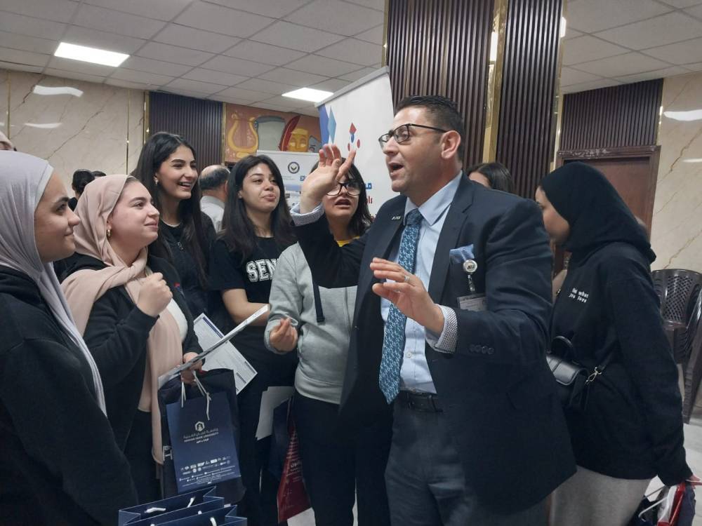 جامعة عمان العربية تشارك مدارس الاتحاد في فعالية يوم التحدث الوظيفي