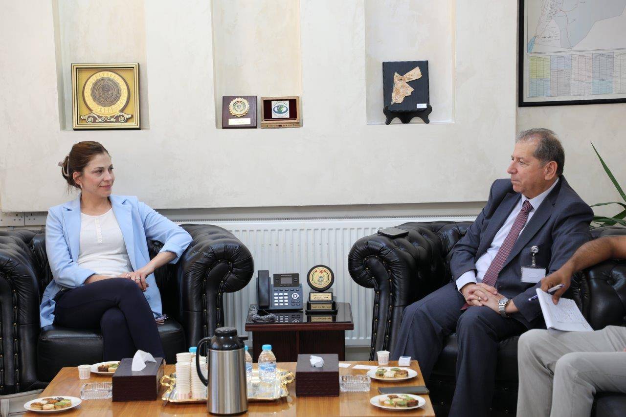 رئيس جامعة عمان العربية يستقبل وفداً من الوكالة الألمانية للتعاون الدولي giz