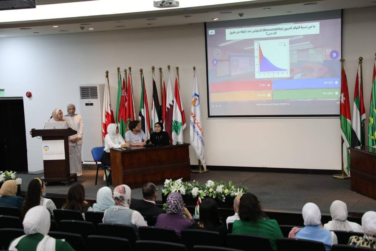 صيدلة عمان العربية تقيم اليوم التوعوي الثاني لمكافحة التدخين