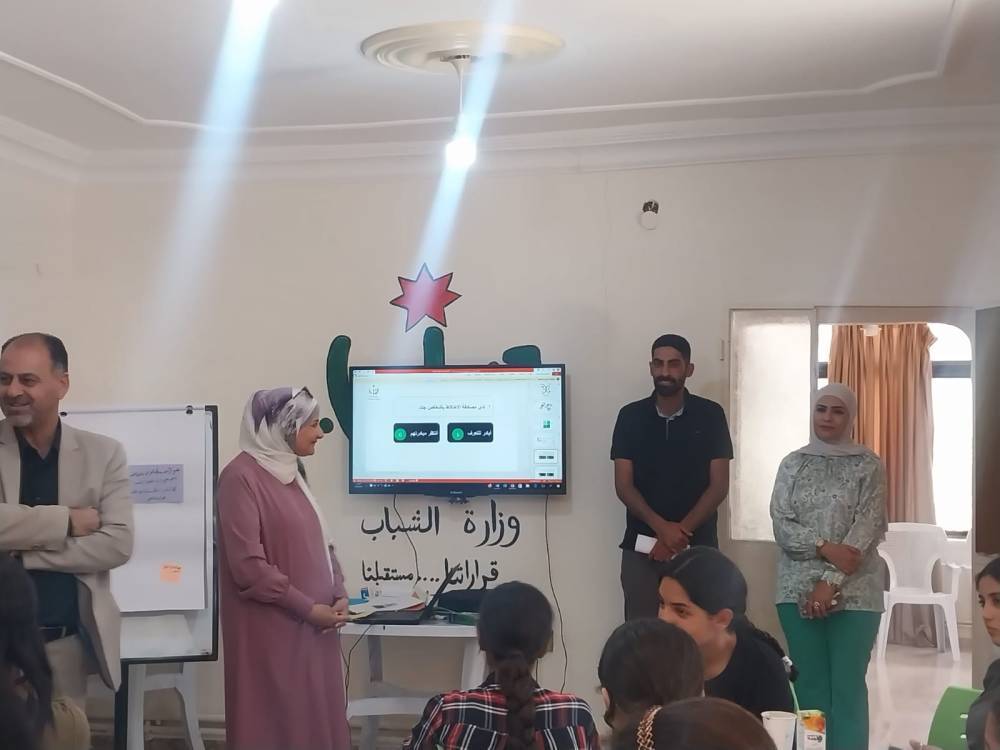 ورشات تدريبية وجلسات توعوية في مراكز مديرية شباب الكرك