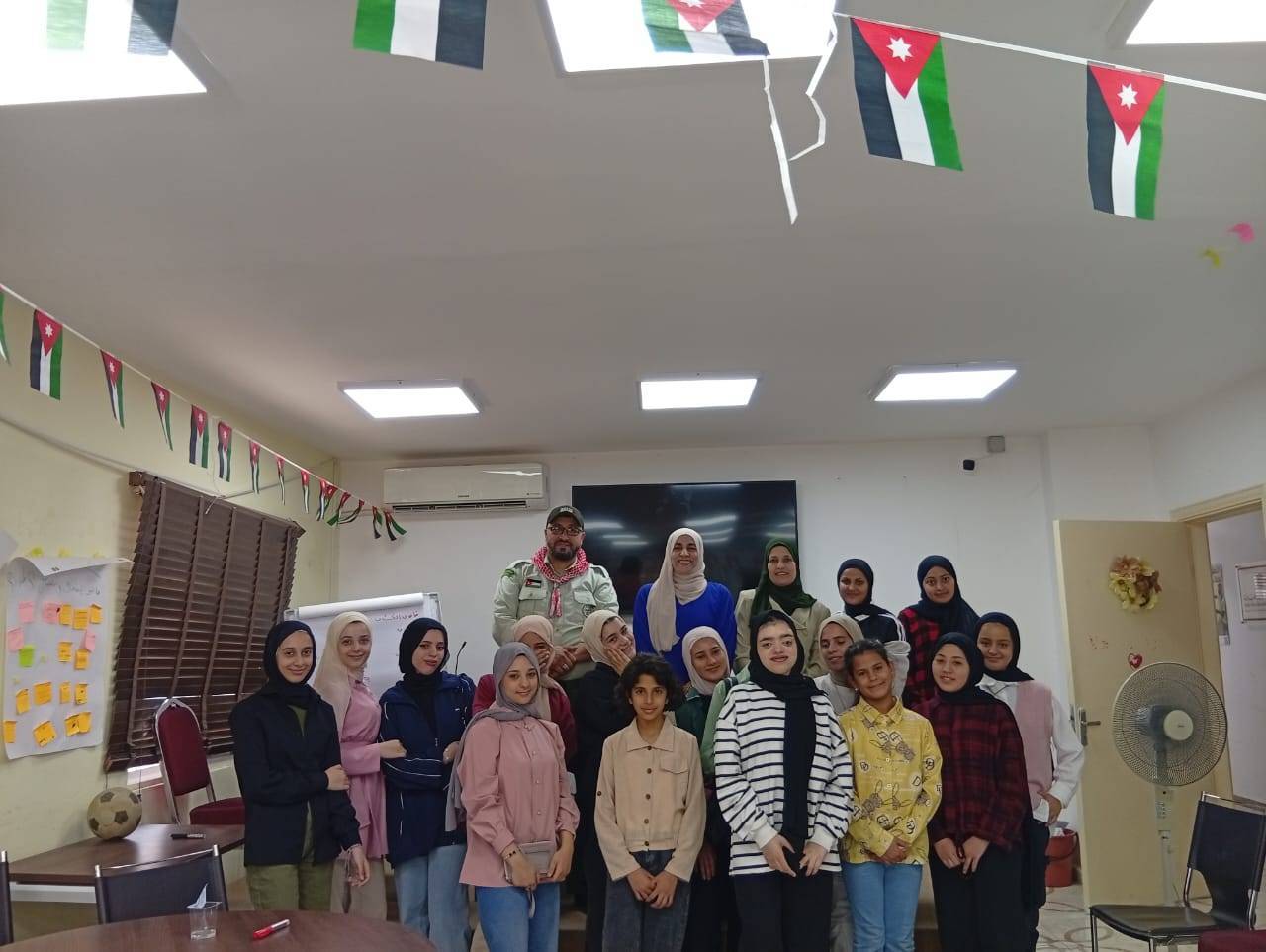 معسكر كشفي في مركز شابات الوسطية