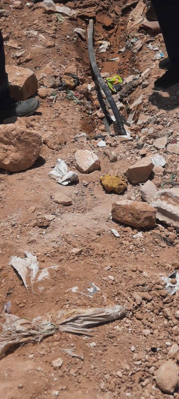 المياه : حملة تضبط اعتداءات على خطوط المياه الرئيسية في الذهيبة الشرقية