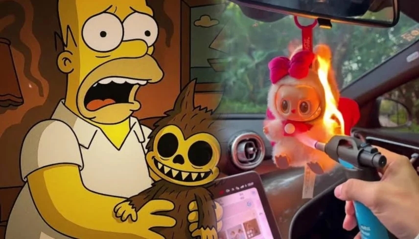 حرق دمى لابوبو يجتاح العالم بعد نبوءة عائلة سيمبسون