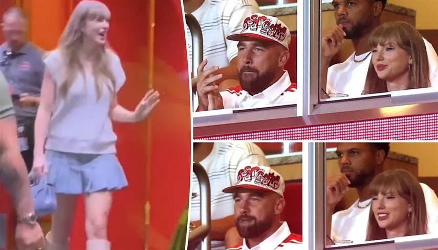 أول ظهور لتايلور سويفت وترافيس كيلسي بعد الخطوبة