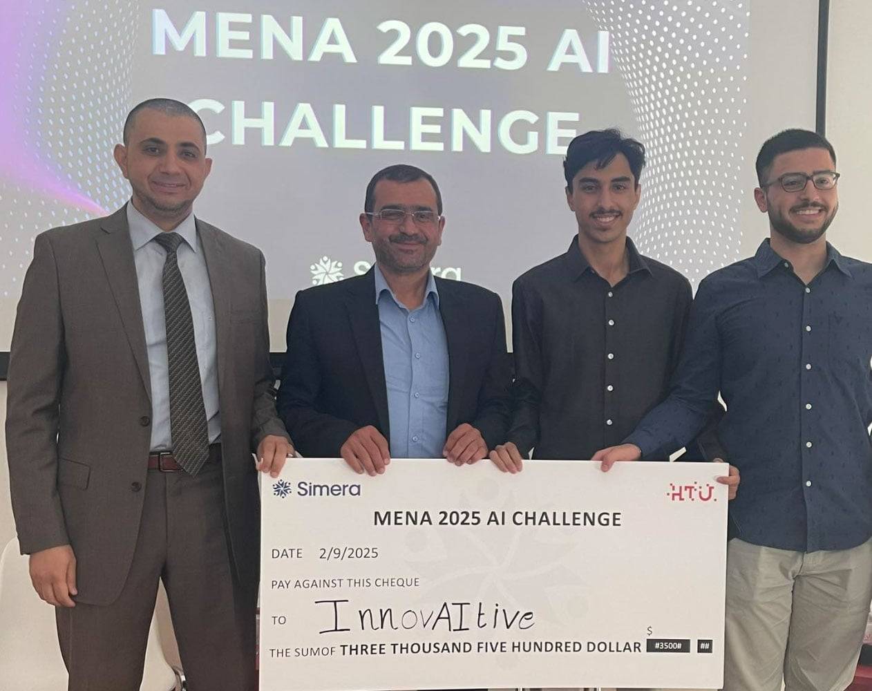 فريق الجامعة الهاشمية يحصد المركز الثالث في مسابقة وطنية للذكاء الاصطناعي