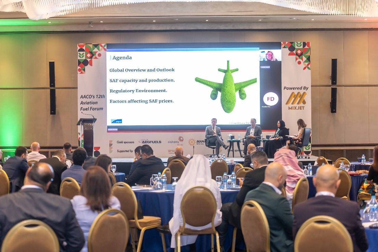 المناصير للزيوت والمحروقات الراعي الذهبي لمنتدى 12 لوقود الطيران الذي نظمه الاتحاد العربي للنقل الجوي (AACO)