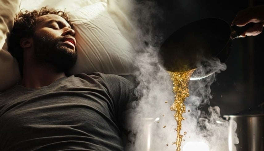 انتقام مروع.. امرأة تسكب الزيت المغلي والفلفل الحار على زوجها النائم