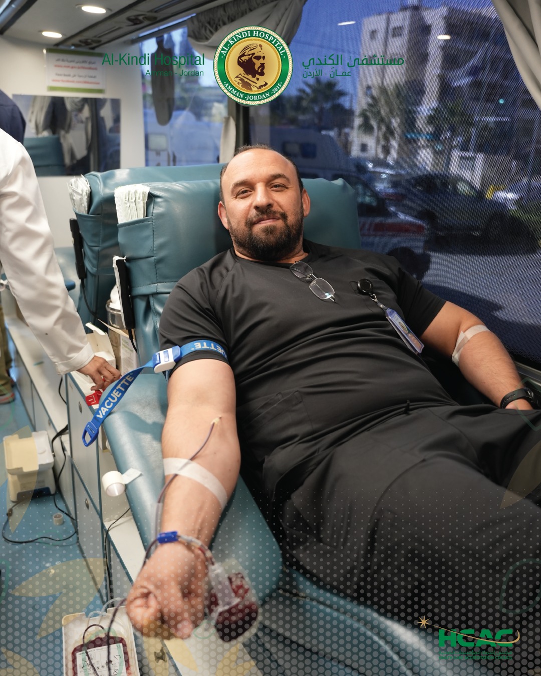 نجاح حملة التبرع بالدم في مستشفى الكندي