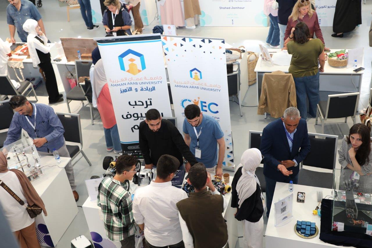 مركز الإبداع والابتكار وريادة الأعمال في عمان العربية يشارك في ملتقى الصناع 2025 لتعزيز الابتكار وريادة الأعمال