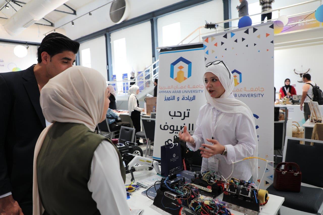 مركز الإبداع والابتكار وريادة الأعمال في عمان العربية يشارك في ملتقى الصناع 2025 لتعزيز الابتكار وريادة الأعمال