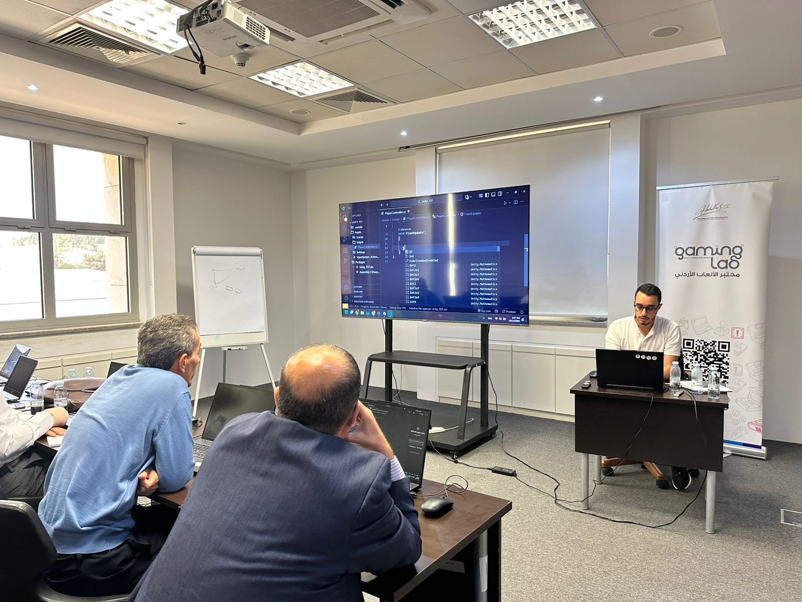 جامعة عمان العربية ومختبر الألعاب الأردني ينظمان ورشة تدريبية متقدمة بعنوان TOT in Using Unity